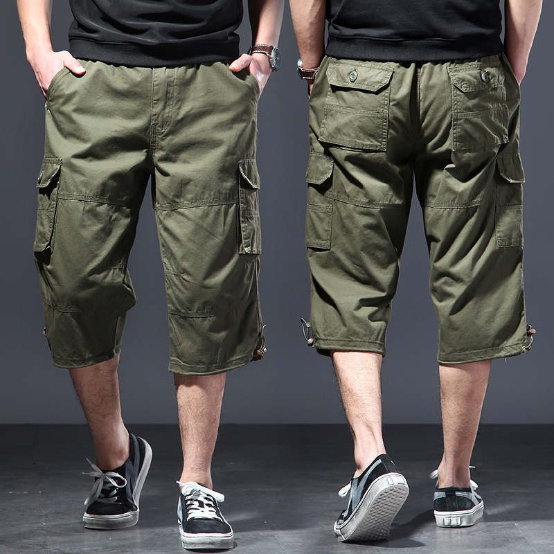 Streetwear Brand Shorts - 남성 코튼 3/4 팬츠 루즈핏 플러스