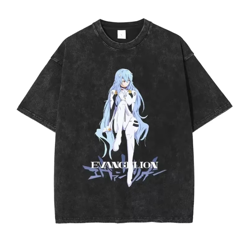 Streetwear Brand In Japan - 오버사이즈 남성 티셔츠 의류 EVA 애니메이션