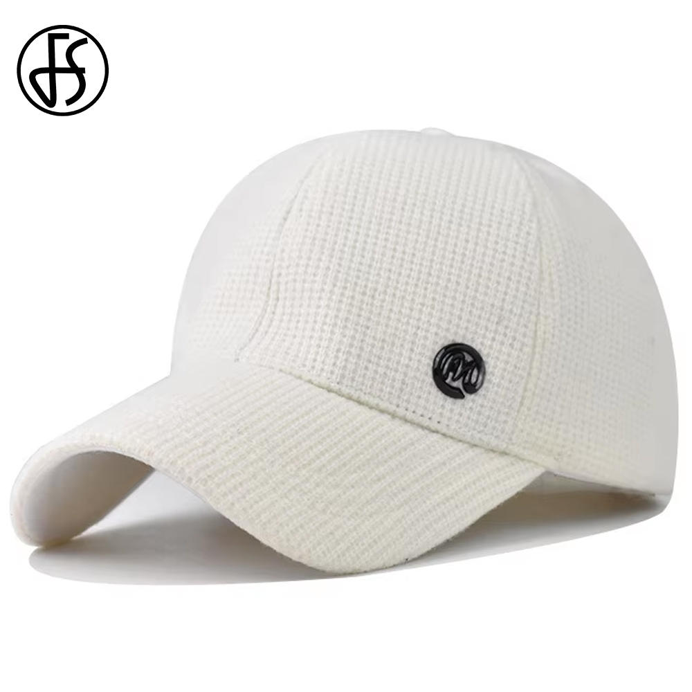 Cap Streetwear Brand - FS 브랜드 여성 남성용 흰색 스트라이프