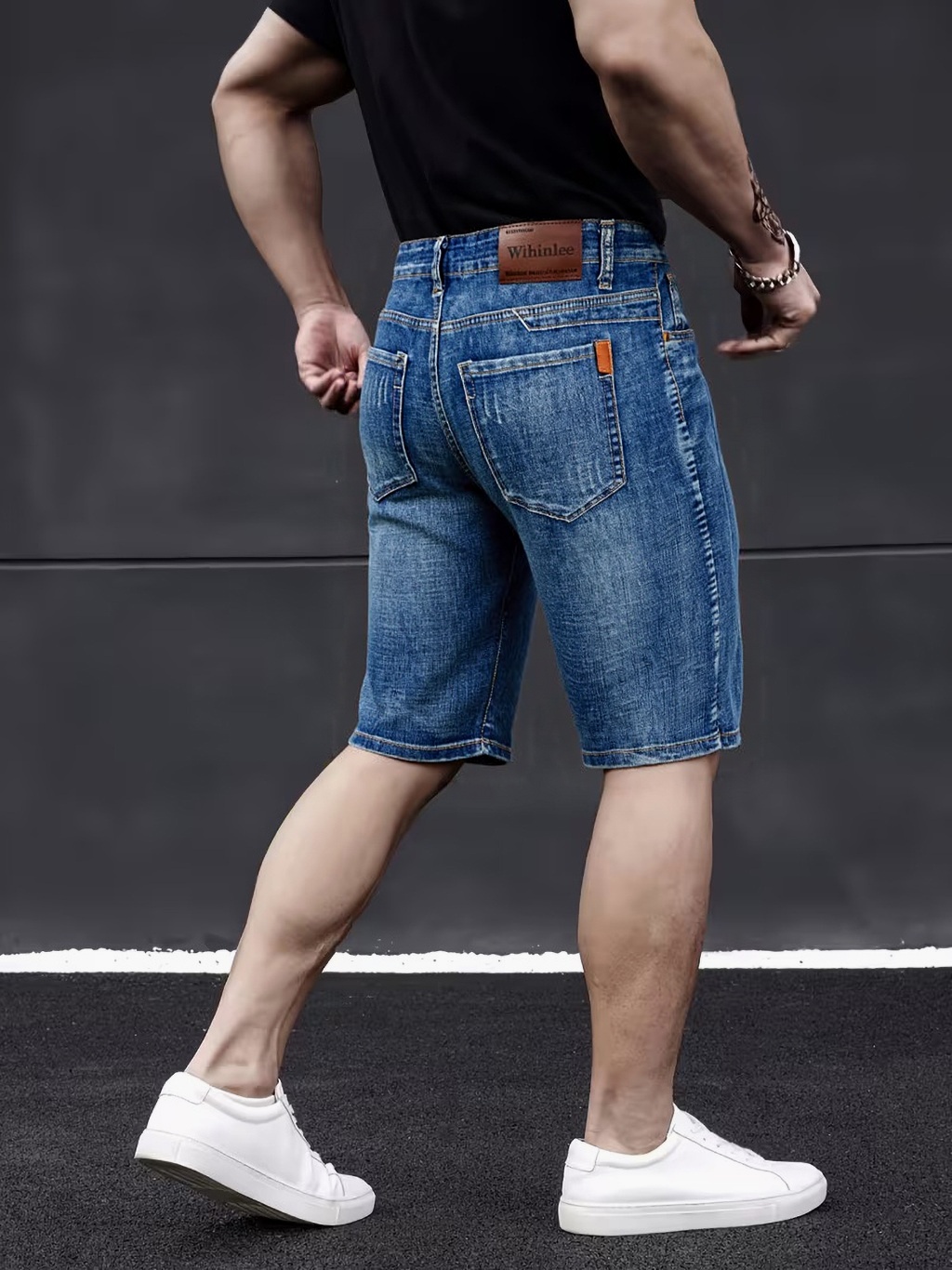 Streetwear Brand Shorts - Wthinlee 뉴 비즈니스 남성 청바지 캐주얼