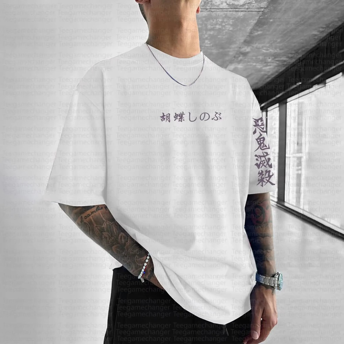 귀멸의 칼날 애니메이션 2025 신상 블랙 화이트 티셔 - Streetwear Brand In Japan 리뷰 및 가격