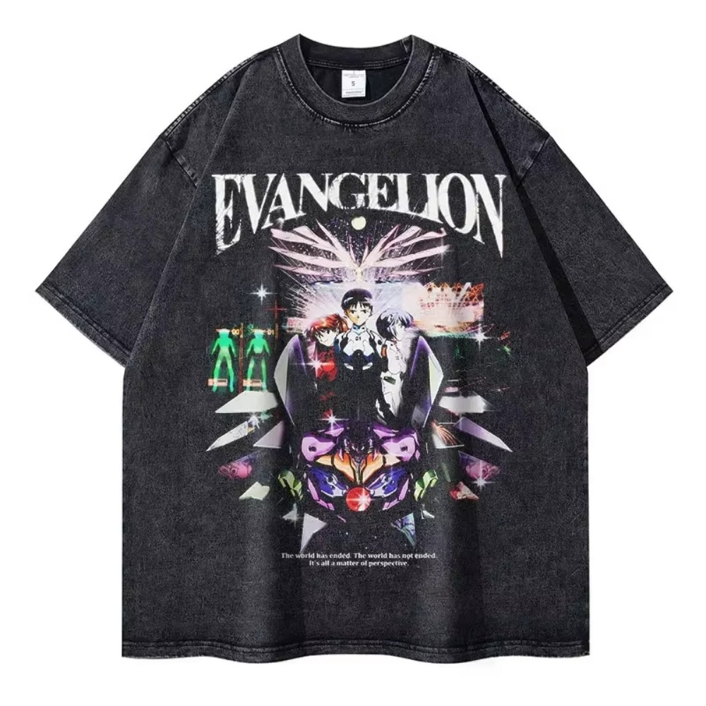 오버사이즈 남성 티셔츠 의류 EVA 애니메이션 스트리트 - Streetwear Brand In Japan 리뷰 및 가격