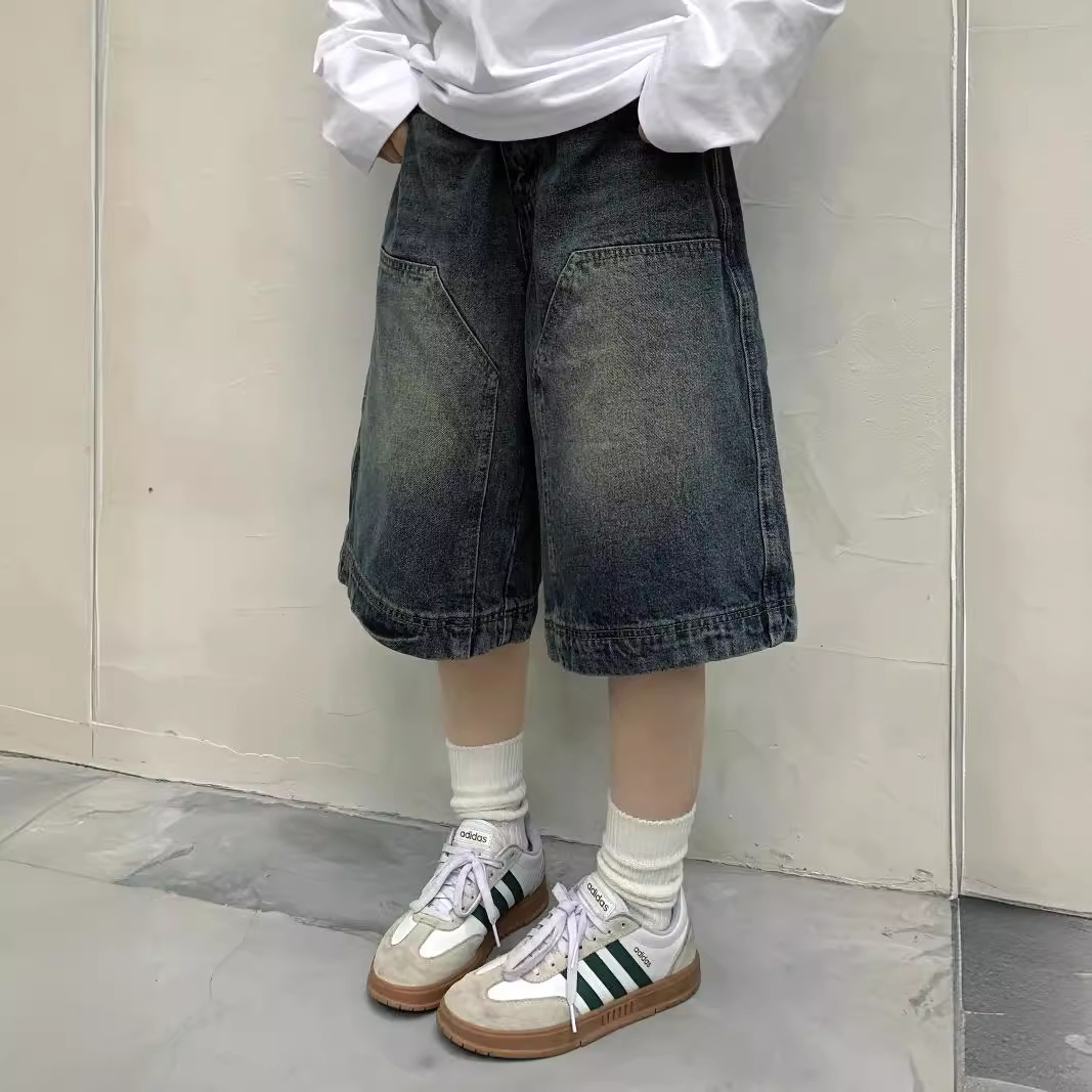 여성 Y2K 빈티지 배기 진 반바지 워싱 와이드 레그  - Streetwear Brand Shorts 리뷰 및 가격