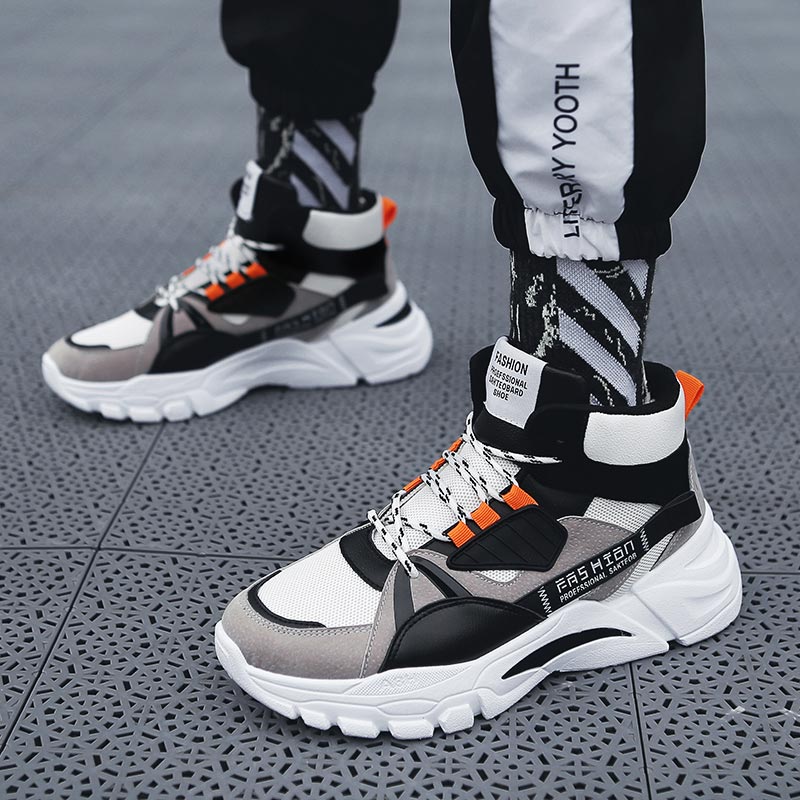 높은 최고 남성 스포츠 신발 통기성 메쉬 운동화 높은  - Streetwear Brand In Uk 리뷰 및 가격