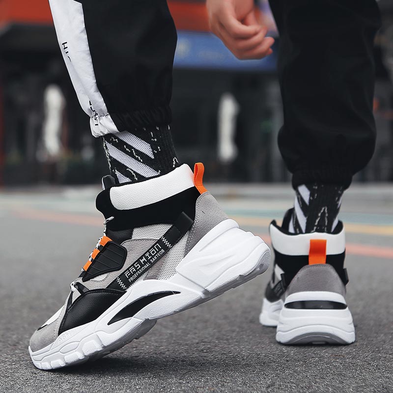 높은 최고 남성 스포츠 신발 통기성 메쉬 운동화 높은  - Streetwear Brand In Uk 리뷰 및 가격