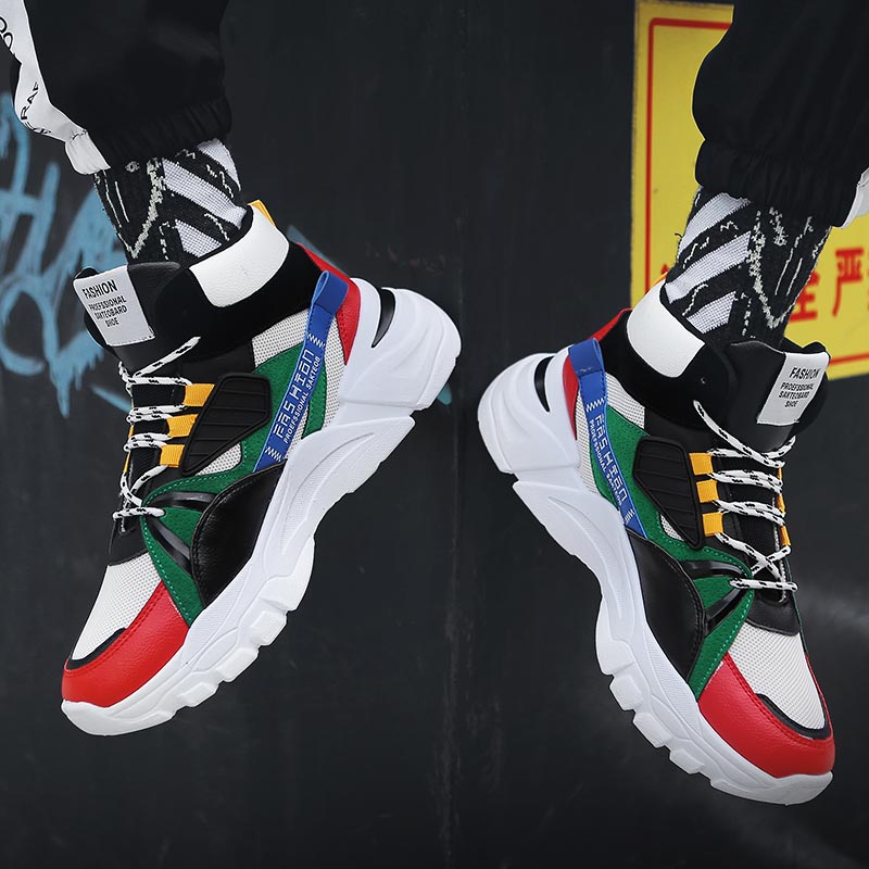 높은 최고 남성 스포츠 신발 통기성 메쉬 운동화 높은  - Streetwear Brand In Uk 리뷰 및 가격