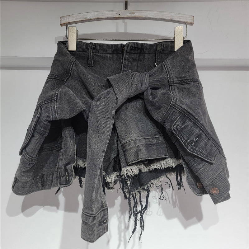 데님 반바지 여성 청바지 빈티지 워싱 A라인 슬림핏 로 - Streetwear Brand Shorts 리뷰 및 가격