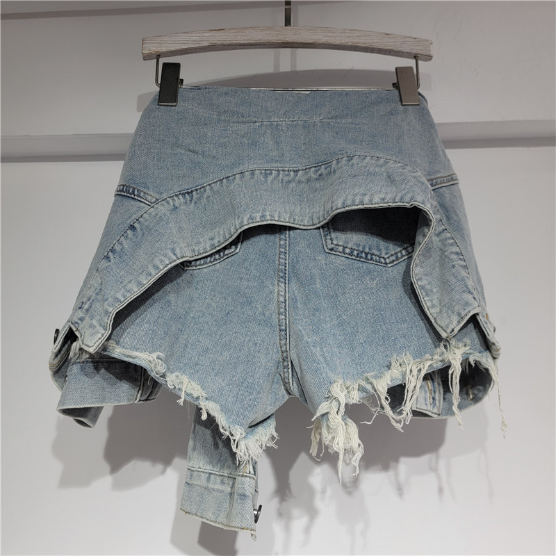 데님 반바지 여성 청바지 빈티지 워싱 A라인 슬림핏 로 - Streetwear Brand Shorts 리뷰 및 가격