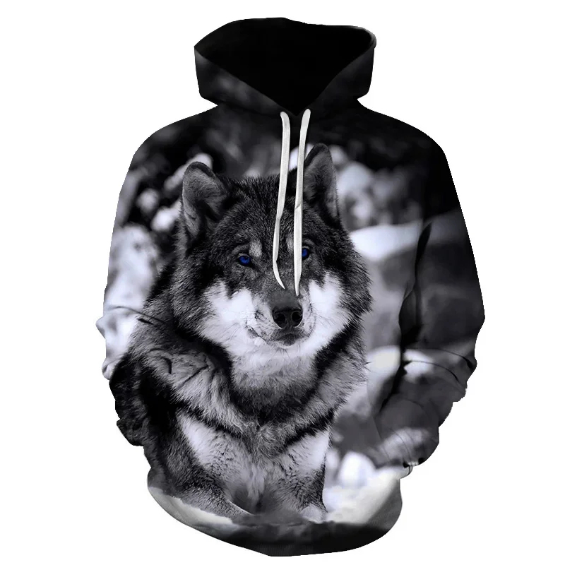 2026 폭스 앤 울프 프린트 여성용 3d 후드 브랜드 - Streetwear Brand In Japan 리뷰 및 가격