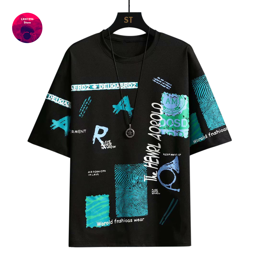 남성 하라주쿠 그래픽 블랙 여름 반팔 티셔츠 탑 빈티지 - Streetwear Brand In Japan 리뷰 및 가격